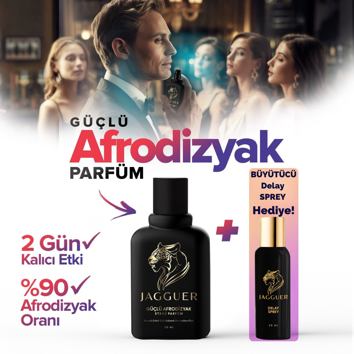 Jagguer Yüksek Afrodizyaklı Baş Döndüren Erkek Parfümü