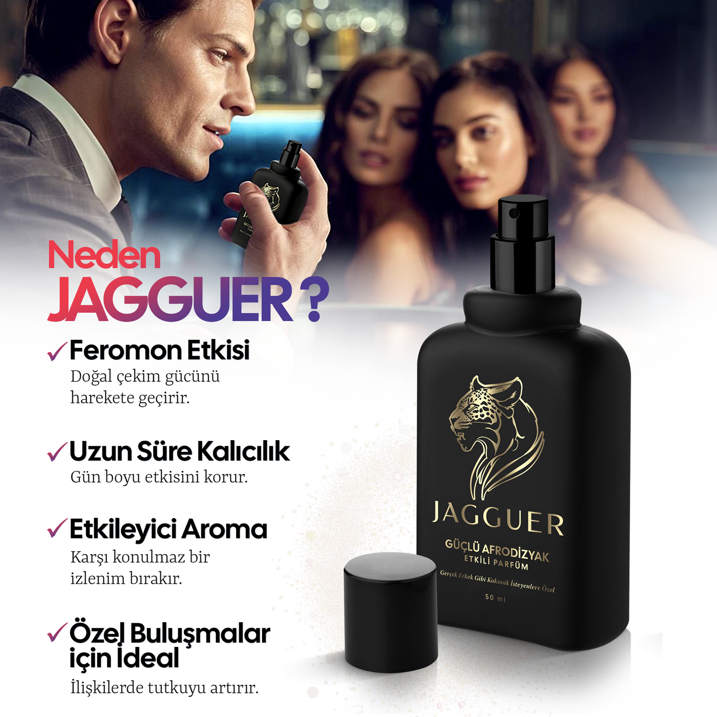 Jagguer Yüksek Afrodizyaklı Baş Döndüren Erkek Parfümü